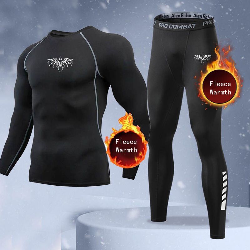 Thermal Long John - Nieuwe 2-delige winter warme heren ondergoedset,