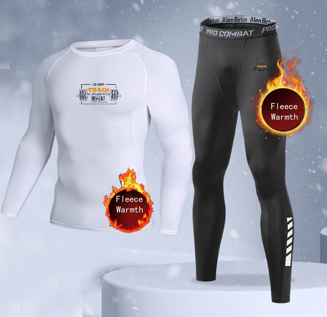 Nieuwe 2-delige winter warme h - Thermal Long John recensie en prijs