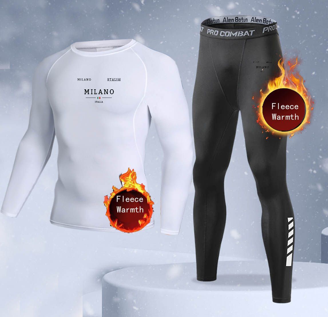 Nieuwe 2-delige winter warme h - Thermal Long John recensie en prijs
