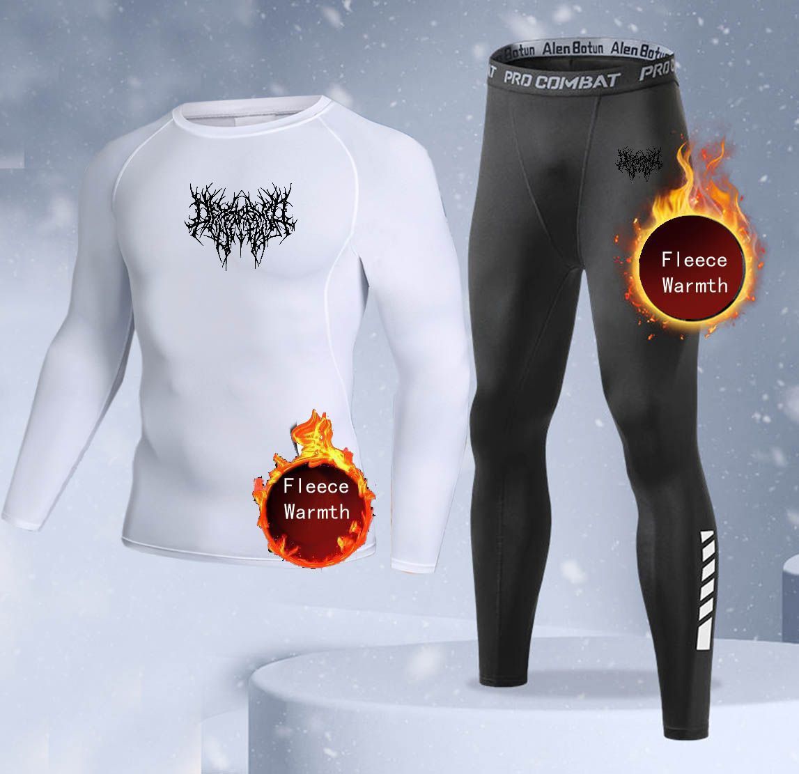 Nieuwe 2-delige winter warme h - Thermal Long John recensie en prijs