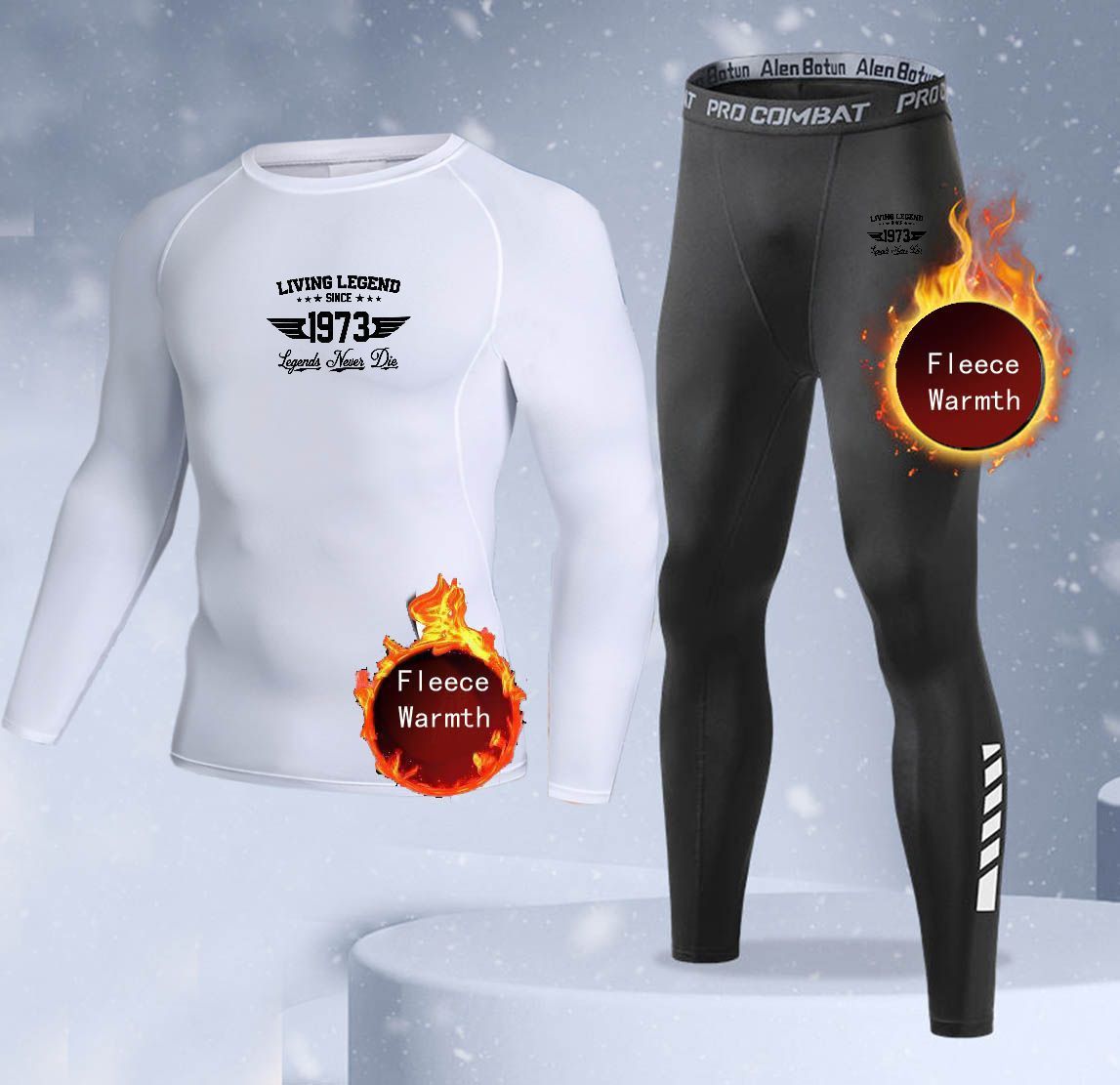 Nieuwe 2-delige winter warme h - Thermal Long John recensie en prijs