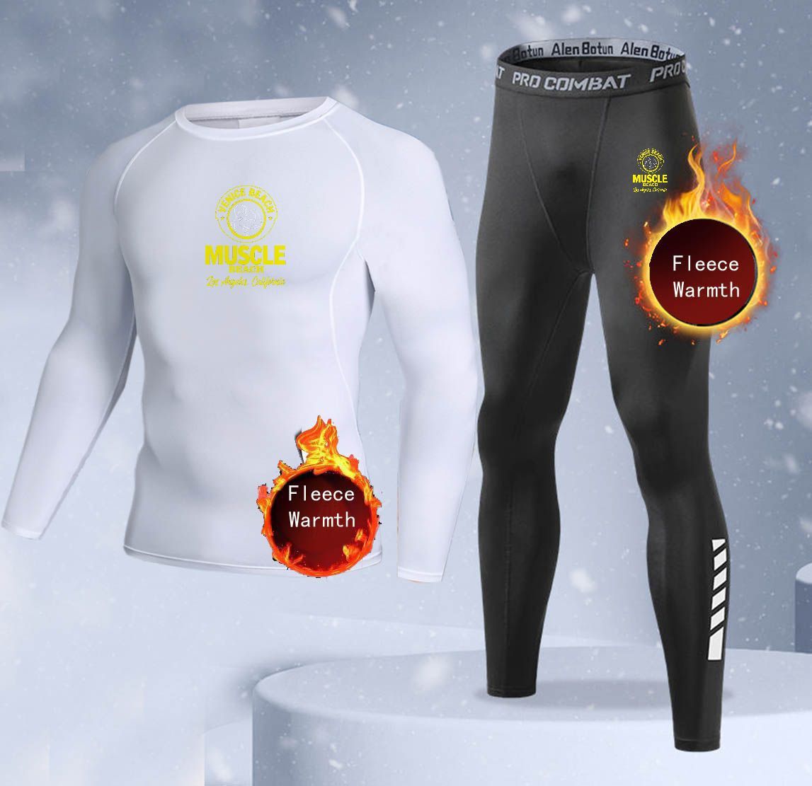 Nieuwe 2-delige winter warme h - Thermal Long John recensie en prijs