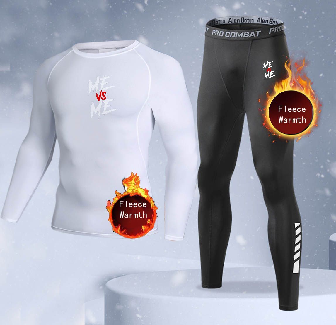Nieuwe 2-delige winter warme h - Thermal Long John recensie en prijs