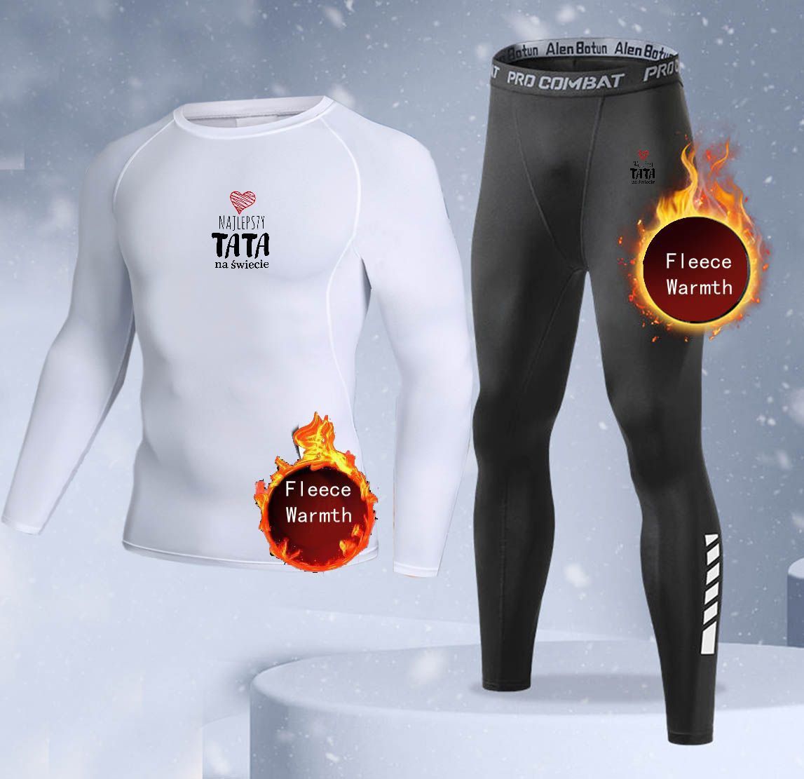 Nieuwe 2-delige winter warme h - Thermal Long John recensie en prijs