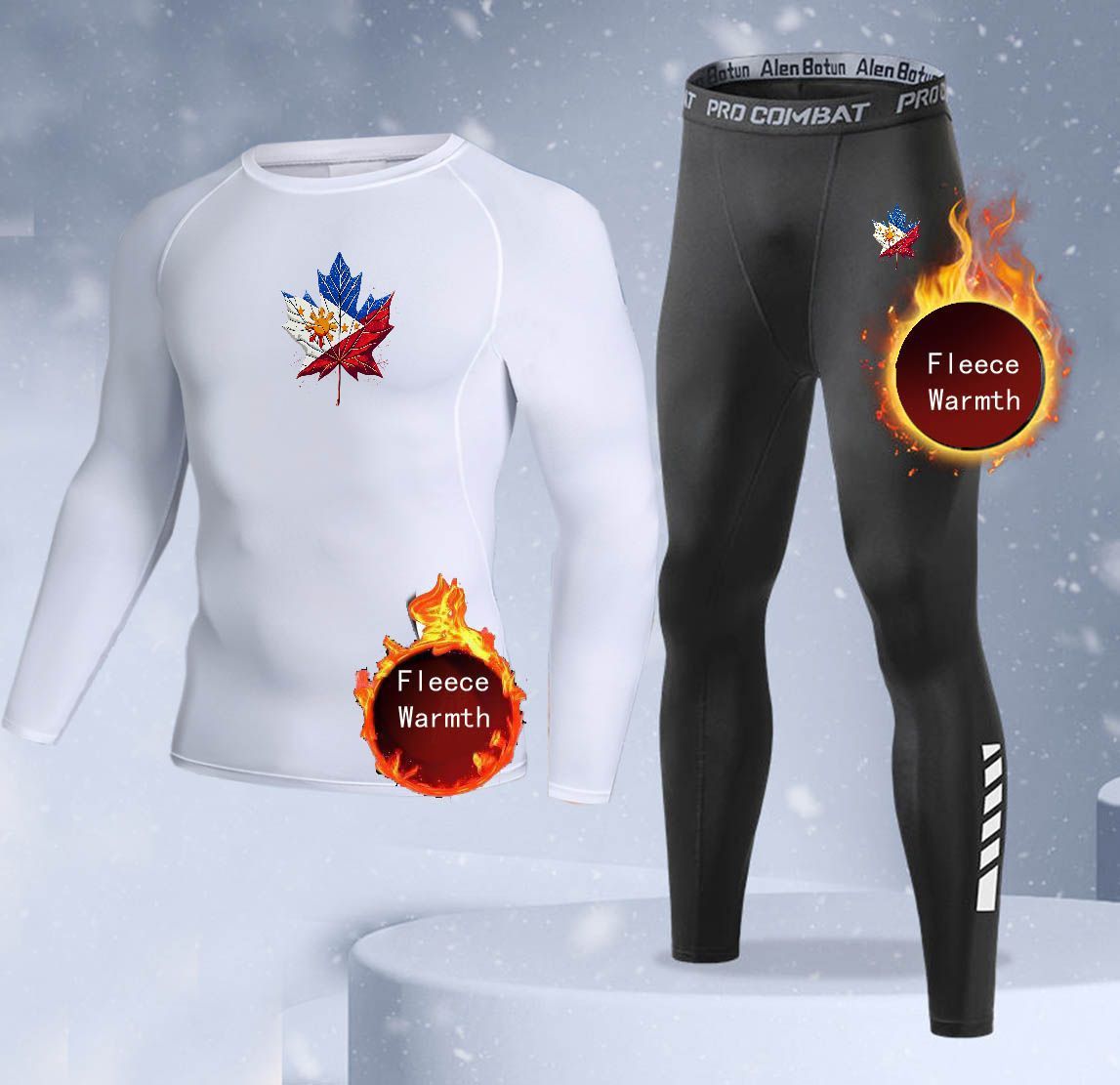 Nieuwe 2-delige winter warme h - Thermal Long John recensie en prijs
