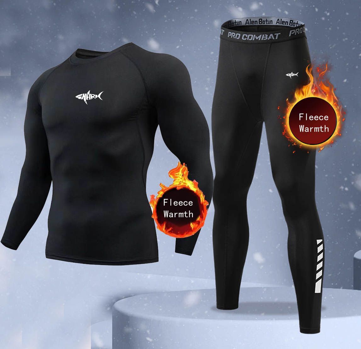 Nieuwe 2-delige winter warme h - Thermal Long John recensie en prijs