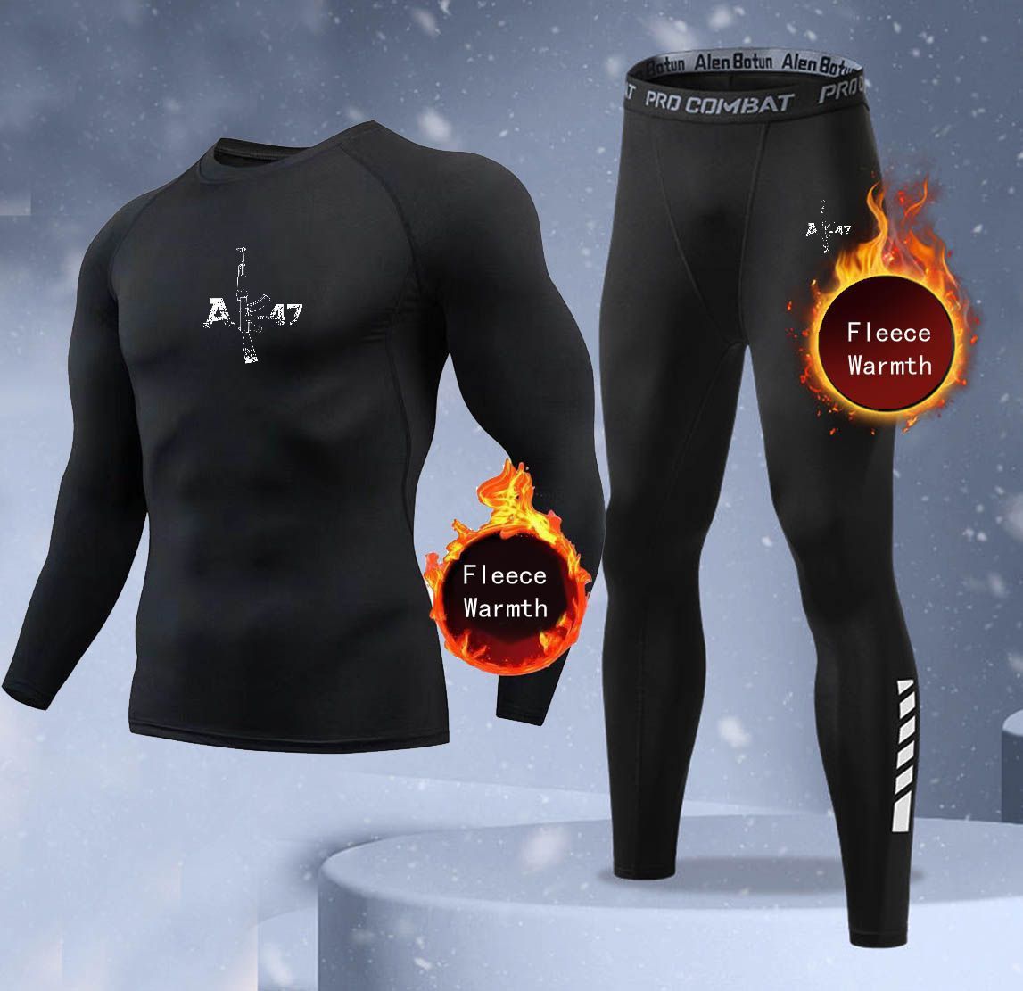 Nieuwe 2-delige winter warme h - Thermal Long John recensie en prijs